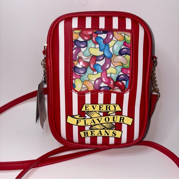 Bioworld Harry Potter Crossbody Bag Every Flavor Beans Jelly Beans Red White NWT - Picture 1 of 12